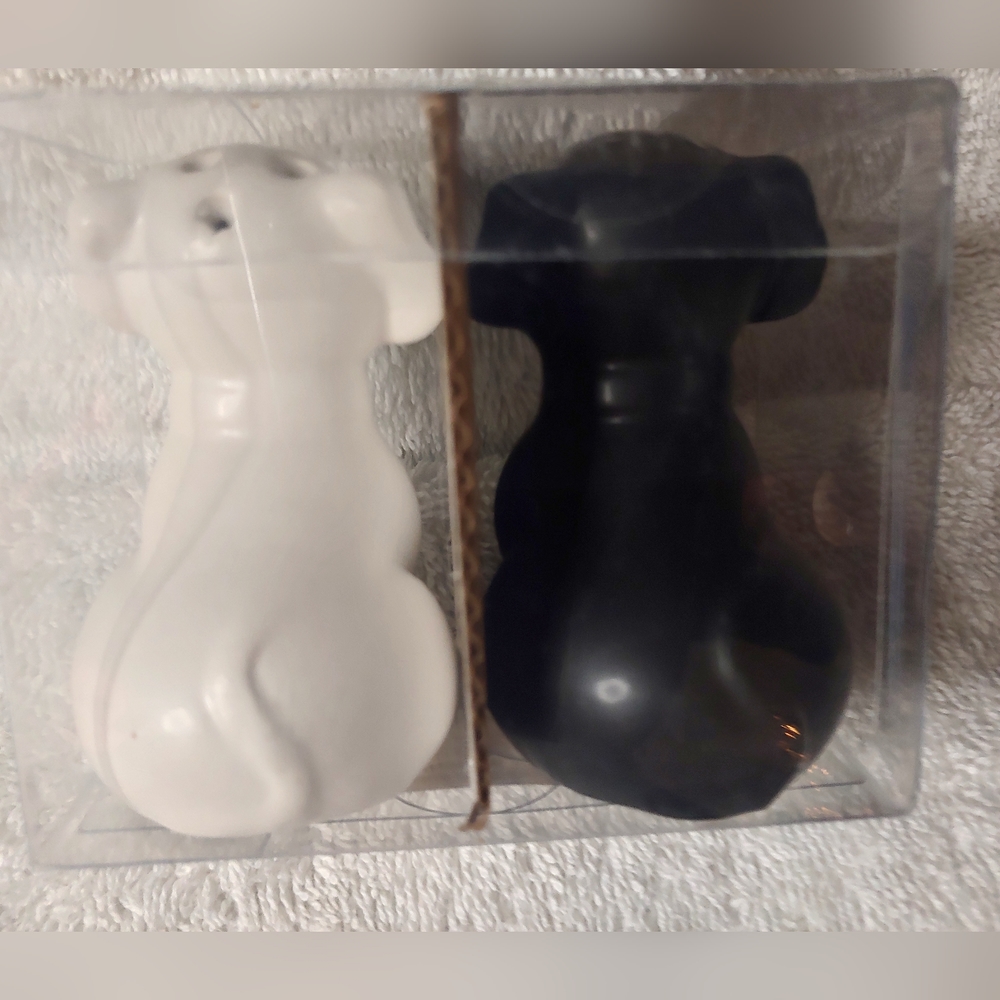 Salt & Pepper Set "Refined Rustic" Dogs - Picture 3 of 6